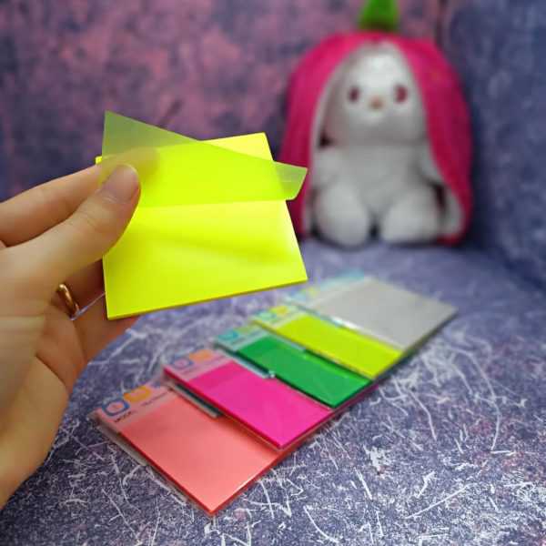 استیک نوت شفاف رنگی