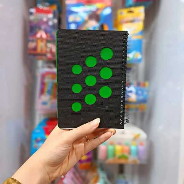 دفترچه  سیمی  مدل توپی توپی