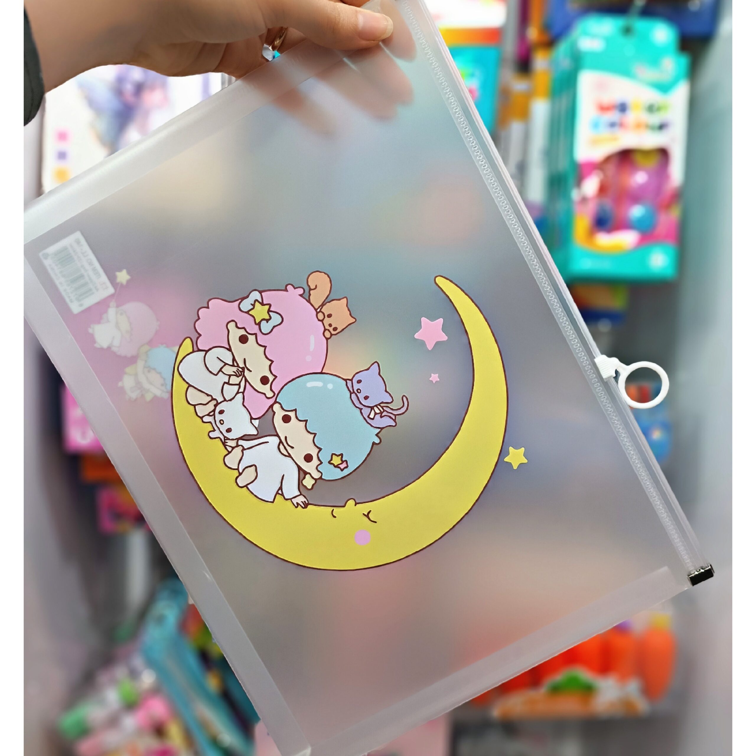 کاور زیپ کیف A4 little twin stars - Image 3