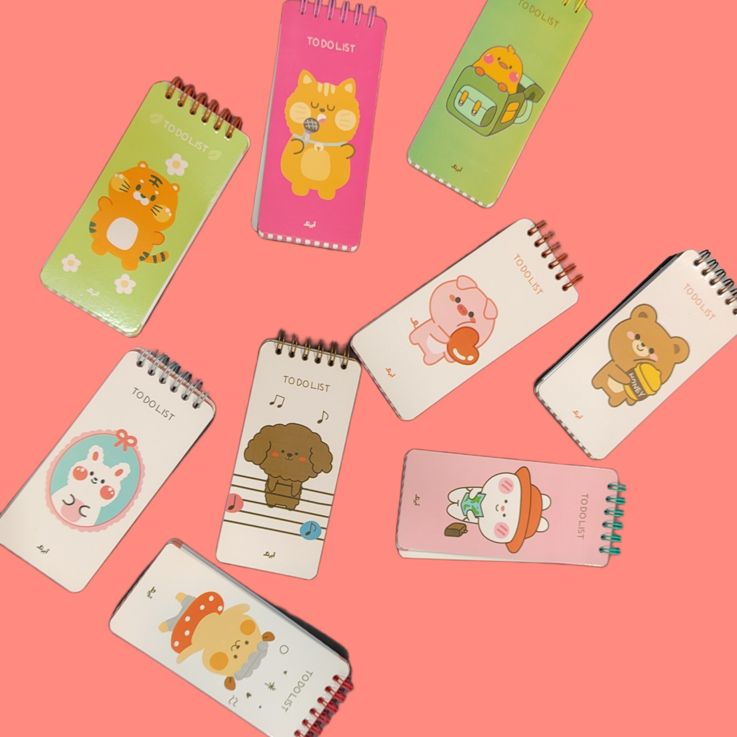 تو دو لیست آبرنگ 100برگ فانتزی صحافی دوبل - Image 2