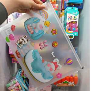 Alternative view of زیپ کیف A4 شفاف فانتزی