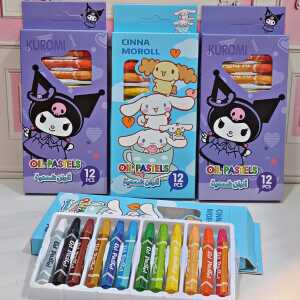 مدادشمعی 12 رنگ کرومی و سینومرول