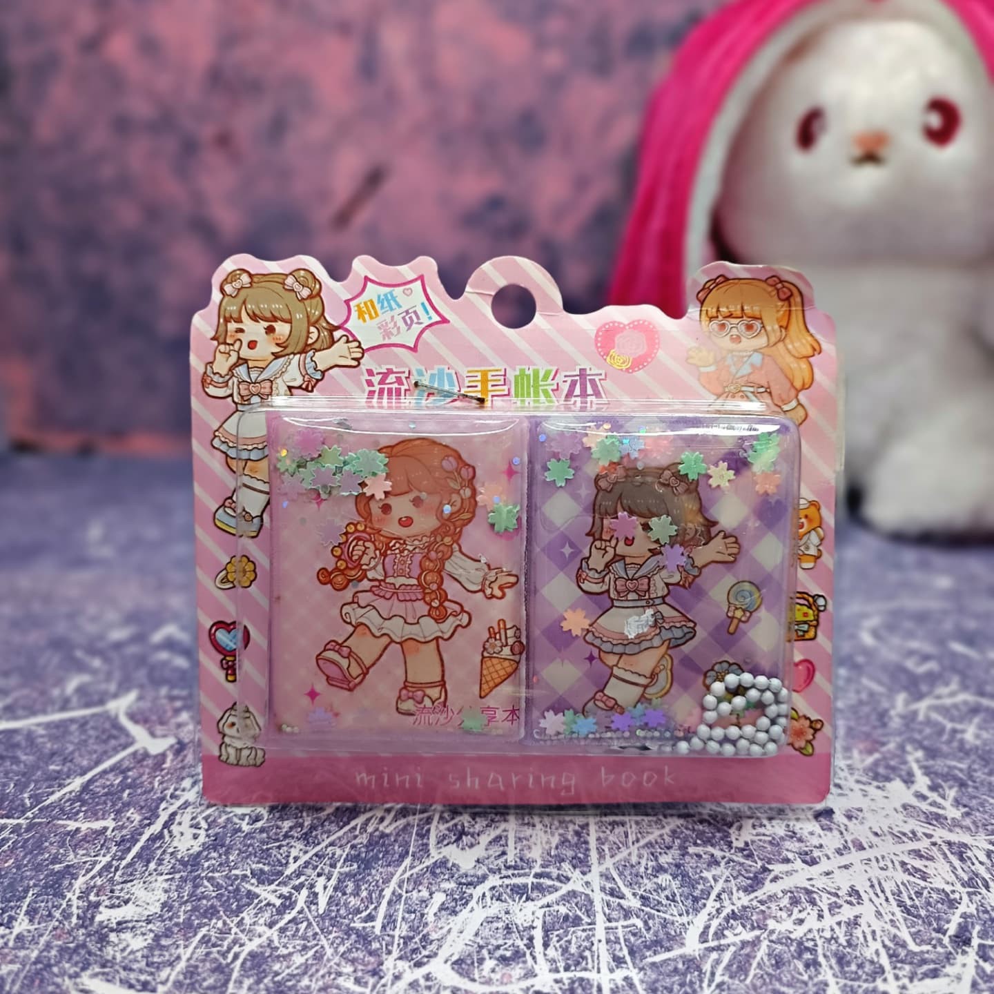 دفترچه آکواریومی داخل استیکر کرومی و دختر - Image 3