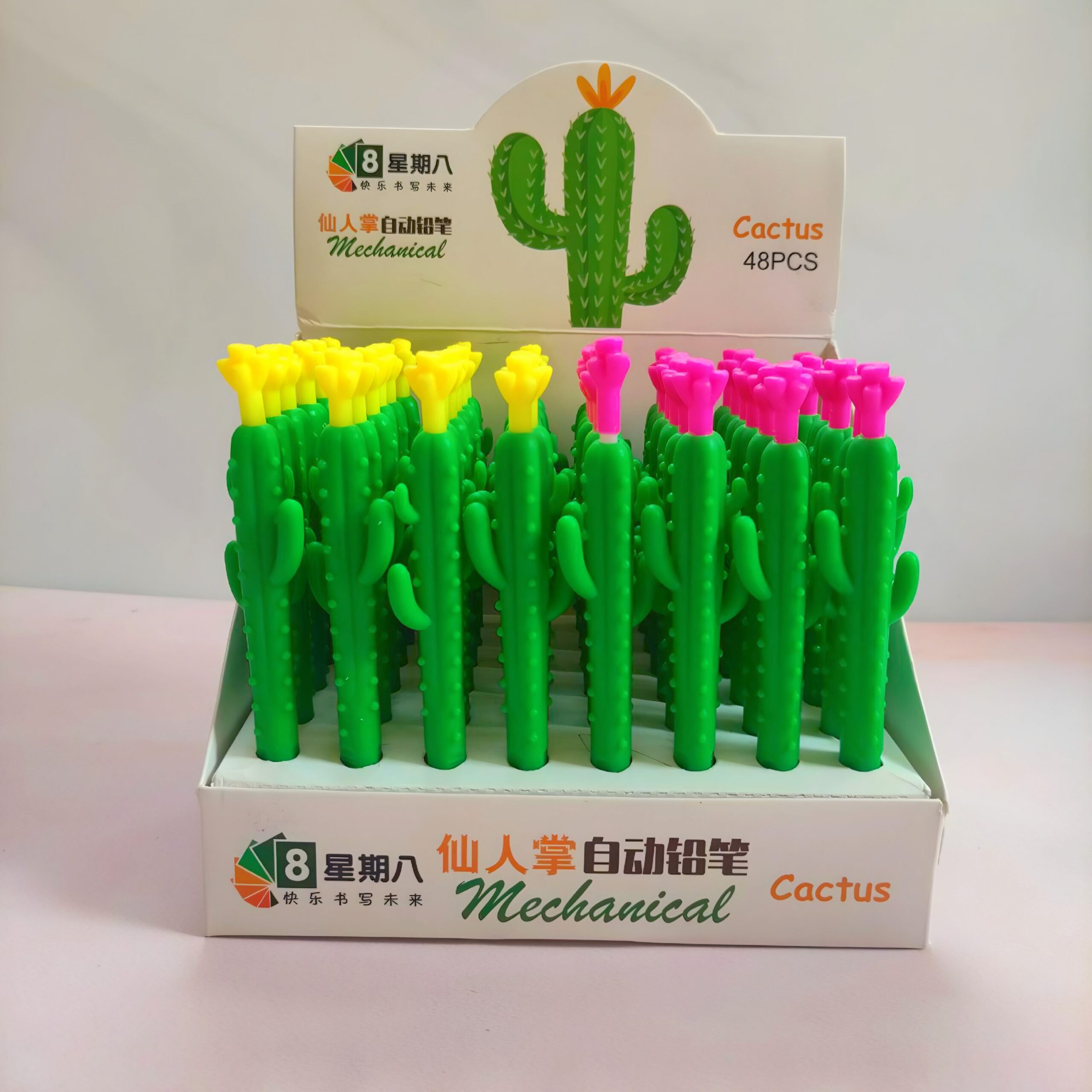 مداد نوکی(اتود)سیلیکونی طرح کاکتوس