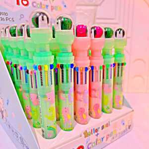 خودکار 10 رنگ حاشیه زن غلطکی