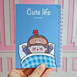 دفترچه سیمی فانتزی cute life