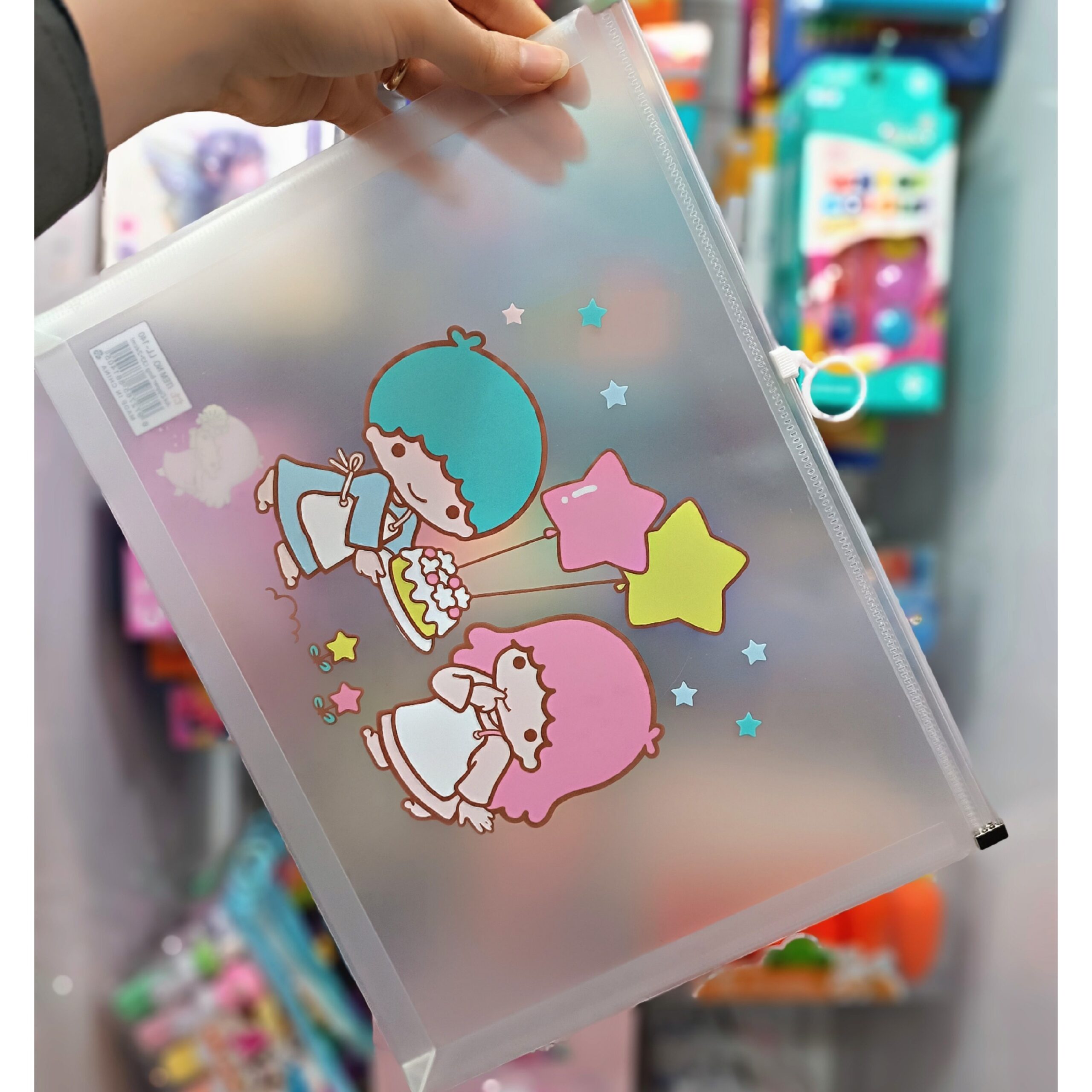 کاور زیپ کیف A4 little twin stars