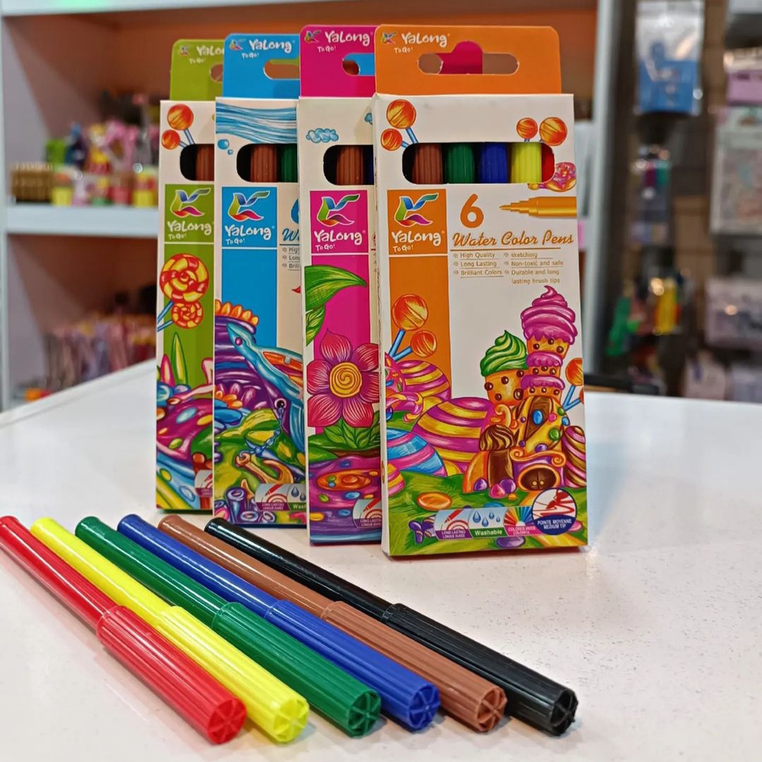 ماژیک رنگ آمیزی 6 رنگ یالونگ