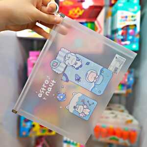 Alternative view of زیپ کیف شفاف A5 حیوانات