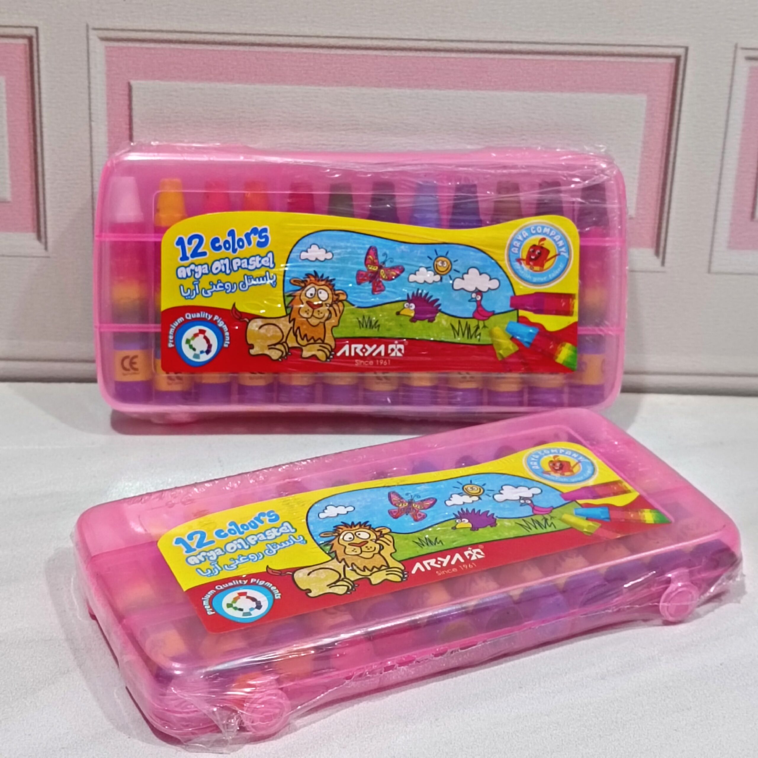 پاستل روغنی 12 رنگ آریا