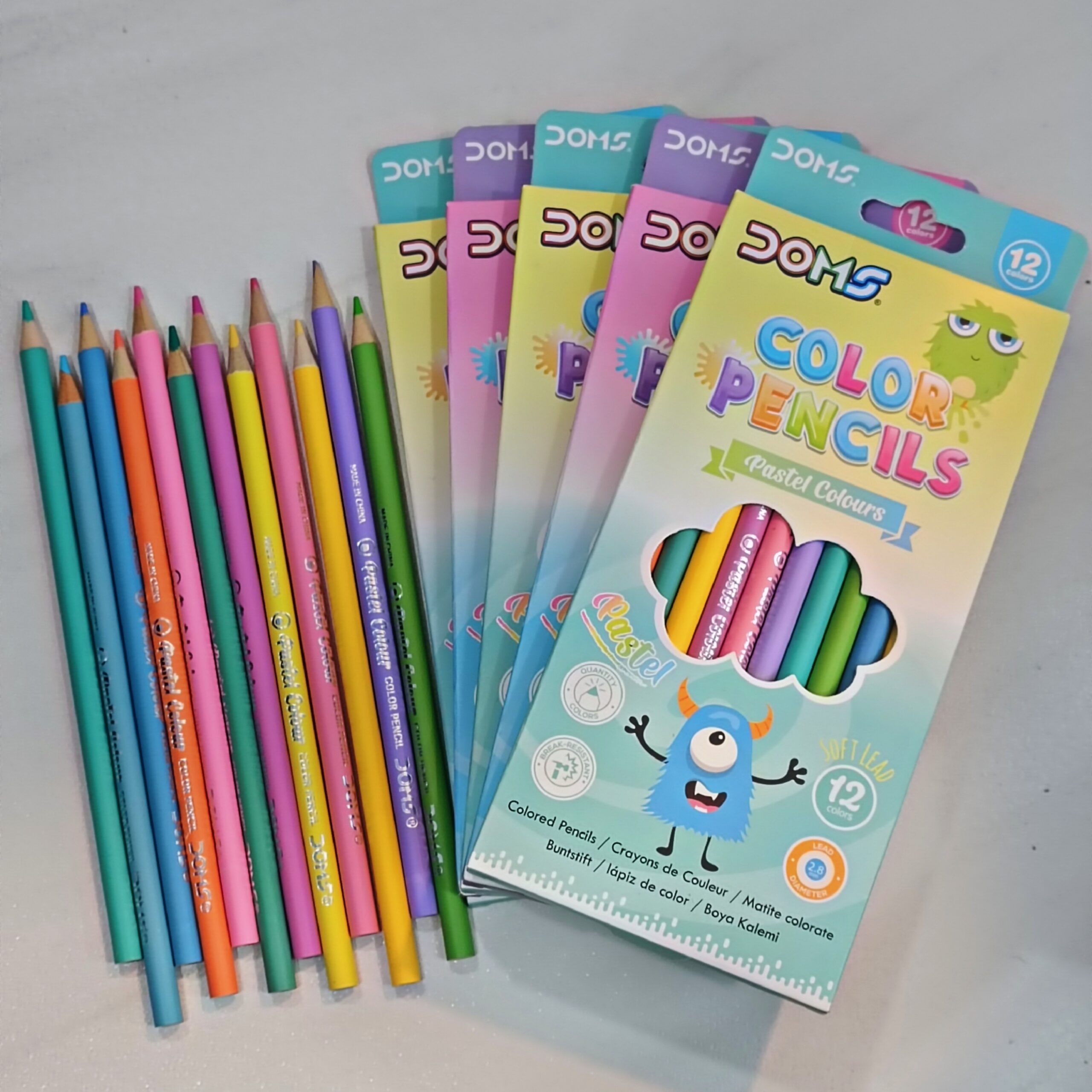 مدادرنگی 12 رنگ پاستیلی دامس