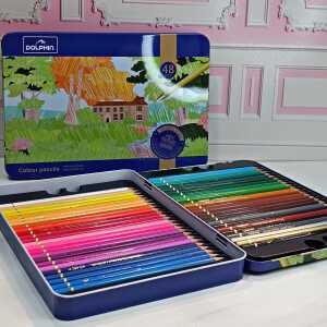 مدادرنگی 48 رنگ برند دلفین