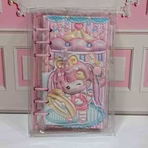 دفترچه کلاسوری شفاف دختر