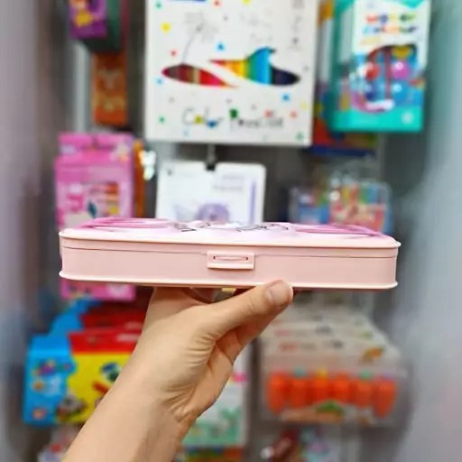 جامدادی دوطبقه کرومی و دوستان با اشکال هندسی - Image 5