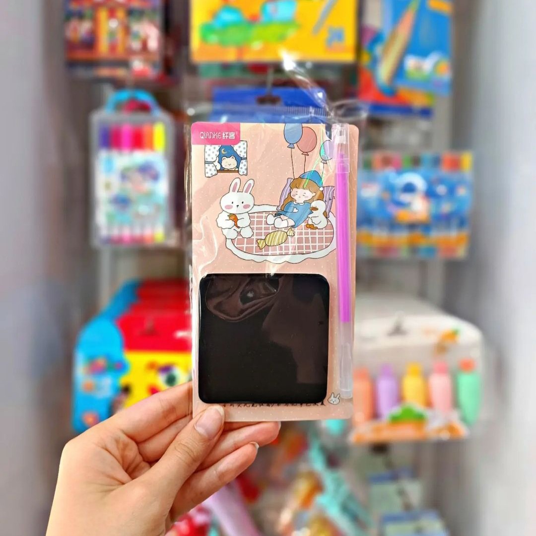 استیک نوت برگه سیاه همراه روان نویس - Image 3