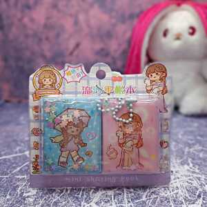 Alternative view of دفترچه آکواریومی داخل استیکر کرومی و دختر