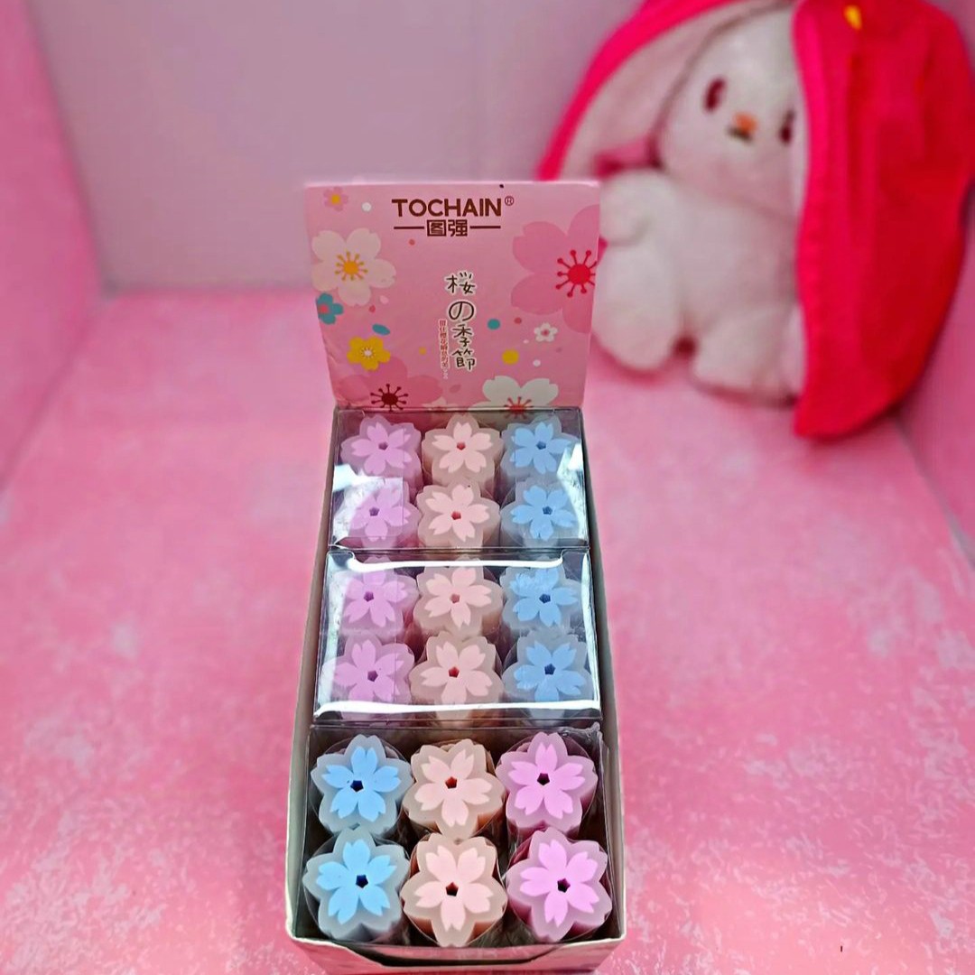 پاک کن فانتزی مداد طرح گل و شکوفه