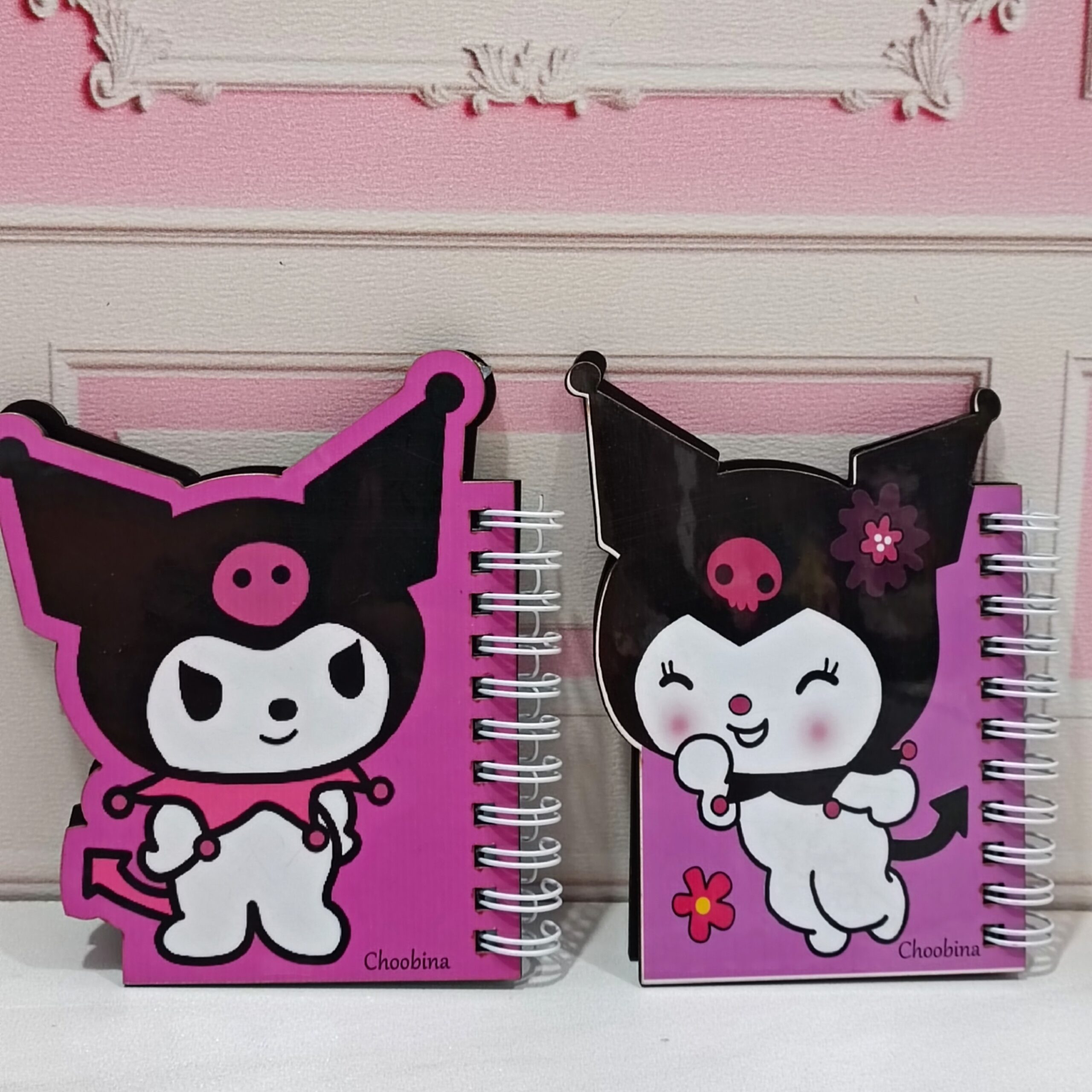 دفترچه جلد چوبی کرومی و سینومرول - Image 3