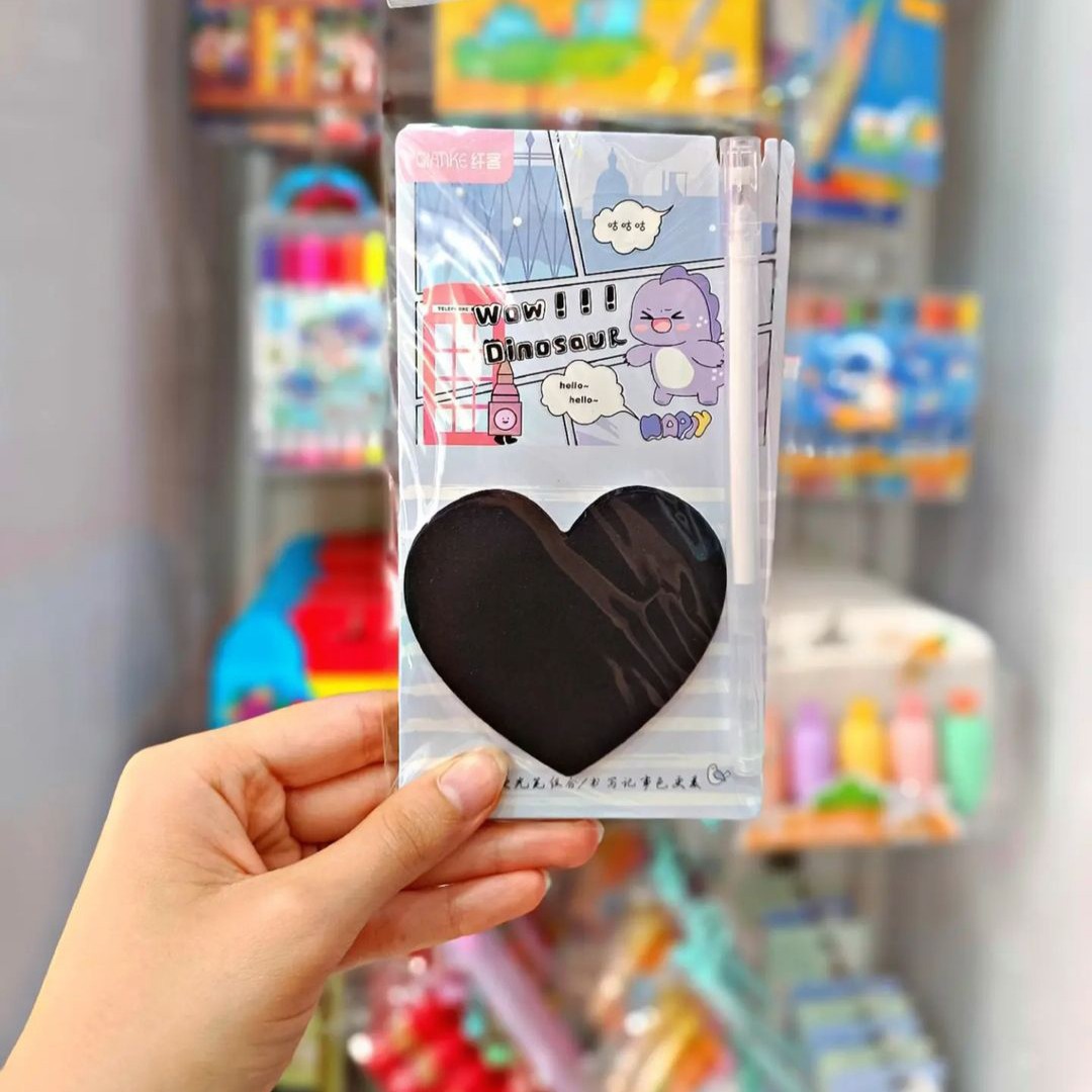 استیک نوت برگه سیاه همراه روان نویس - Image 4