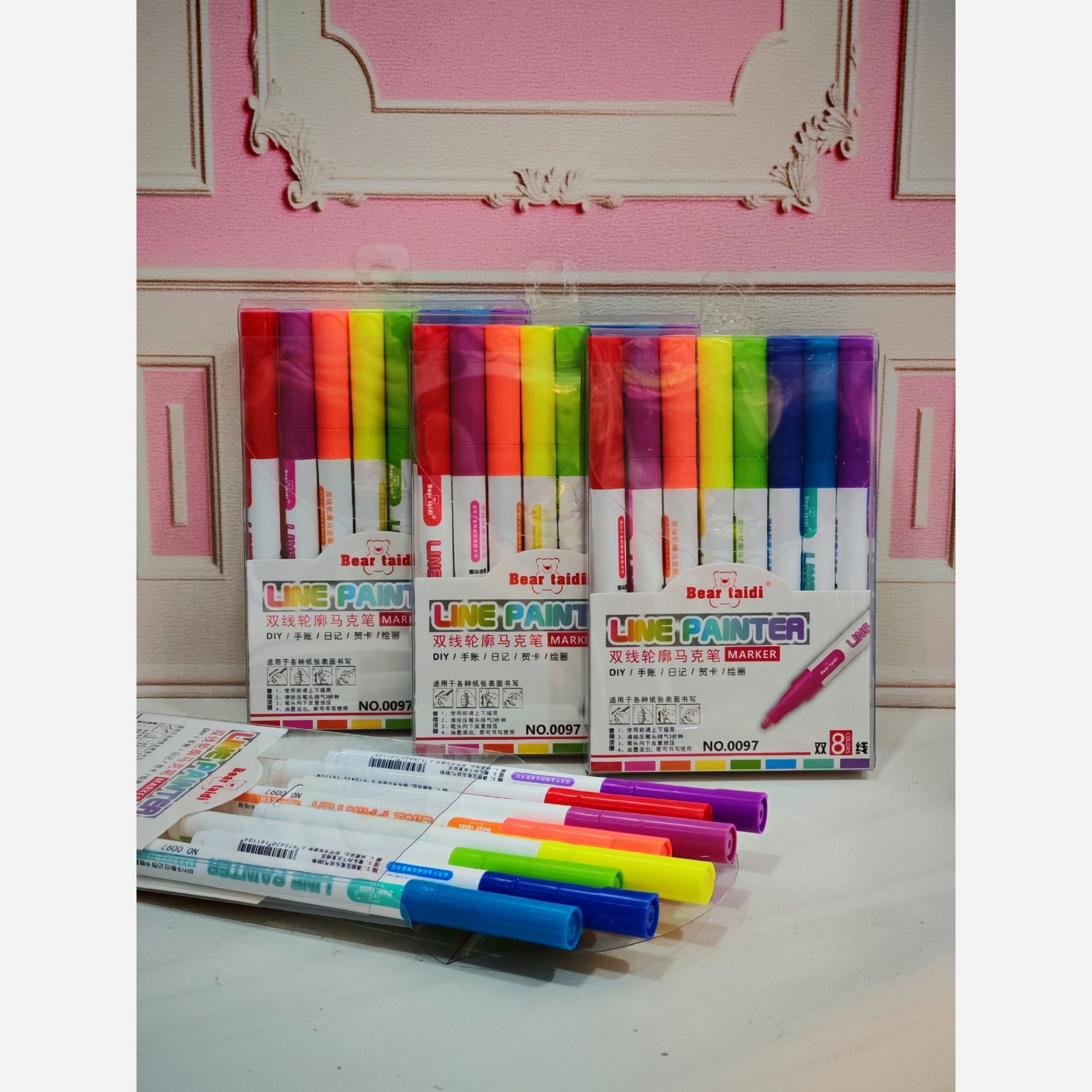 ماژیک لاینر زیر متن دوخط شاین دار