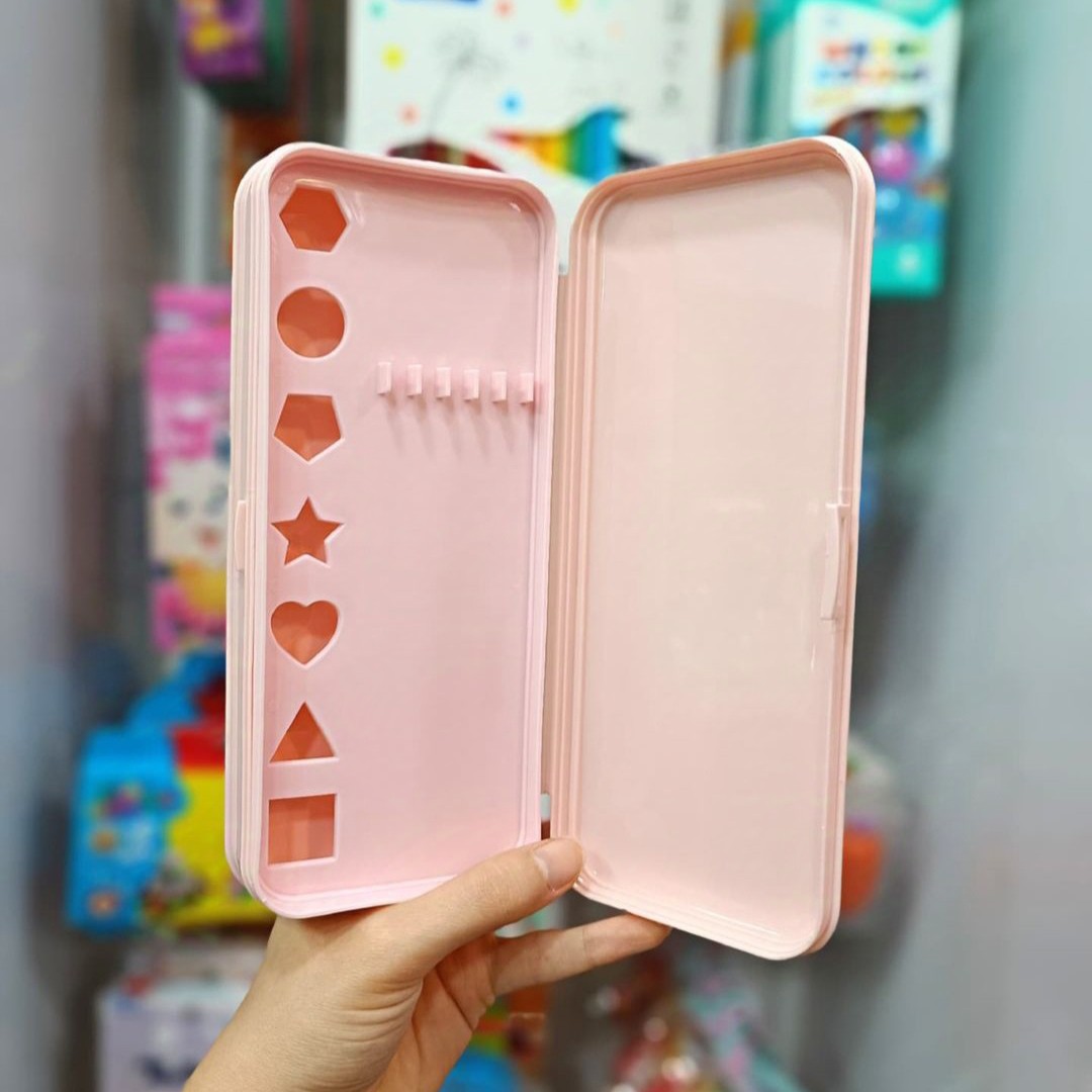 جامدادی دو طبقه سینومرول آبی با اشکال هندسی - Image 3