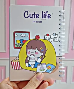 دفترچه سیمی فانتزی cute life