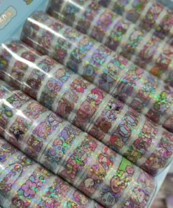 چسب واشی شاین دار طرح کرومی