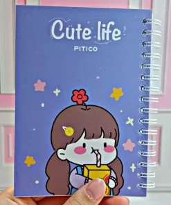 دفترچه سیمی فانتزی cute life