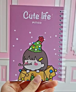دفترچه سیمی فانتزی cute life