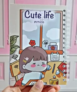 دفترچه سیمی فانتزی cute life