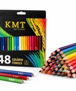 مداد رنگی 48 رنگ سه گوش kmt